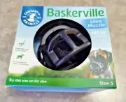 Baskerville Ultra Dog Muzzle Size 5 Black New "sealed Box"
