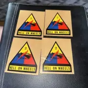 Lot Of 4 2nd Division Hell On Wheels Decals