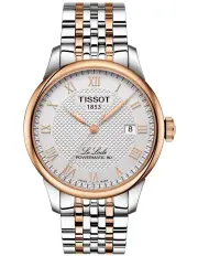 [Tissot] Le Locle Powermatic 80 T0064072203300 Automatic Watch in Grey/Rose Gold