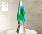Mathmos Astro Lava Lamp - silver - blue/green