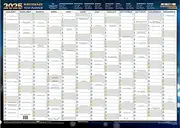 Writeraze QC2 exec. year planner, framed 500 x 700mm - Sturdy Framing
