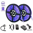 365nm Ultaviolet UV BlackLight LED Strip light RF remote controller power supply