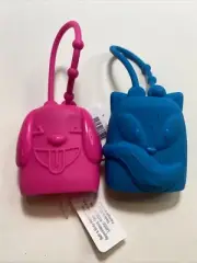 Bath & Body Works PocketBac Hand Sanitizer Holders Smiley Puppy Dog Blue Fox LOT