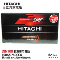 在飛比找蝦皮商城優惠-HITACHI 日立 DIN 100 100AH 汽車電池 