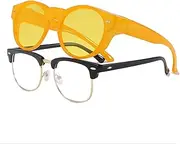 [Long Keeper] Polarised Over-Top Sunglasses Women's Round Over Glasses - Trendy for Glasses Wearers, Driving, Travel - Fit Over Sunglasses