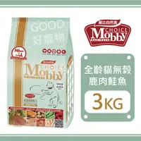 在飛比找蝦皮購物優惠-【蝦幣10%回饋】Mobby莫比-鹿肉鮭魚愛貓無穀配方 3K