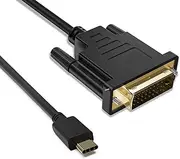 T Tersely USB-C to DVI, 6 Feet / 1.8M 1080P Gold Plated Type C to DVI Cable, Compatible with MacBook Pro/MacBook/Chromebook Pixel/Dell XPS 13 /Yoga 910/920/Samsung Note S20,S10,S9,S8