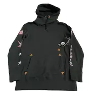 Volcom S USST Tower Pullover Hoodie Black US OLYMPIC Snowboard Team