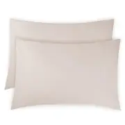 Pillow Cases Standard Size Set of 2, 2-Piece Queen (20 in x 30 in) 04 - Bone
