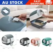 Large Space Enclosed Anti-Splash Pet Cat Litter Box Detachable Kitty Toilet Tray