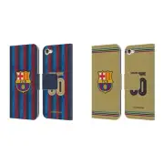 PERSONALISED FC BARCELONA 2022/23 KIT LEATHER BOOK CASE FOR APPLE iPOD TOUCH MP3
