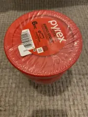 New! Pyrex Simply Store 2-Cup Glass Food Storage Container, Round, Set of 3