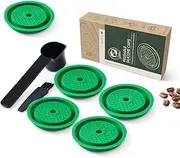 Refillable Vertuo Coffee Capsules DISCS Reusable filters Refillable Coffee PodS for VERTUOLINE & VERTUO capsules, compatible with VERTUOLINE & VERTUO pods (5)