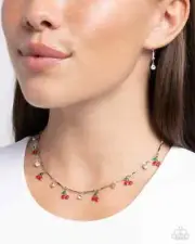 Paparazzi CALIFORNIA CHERRIES red necklace