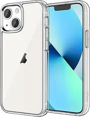 JETech Case for iPhone 13 Mini 5.4-Inch, Non-Yellowing Shockproof Phone Bumper Cover, Anti-Scratch Clear Back (Clear)