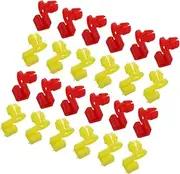 LOORGVEL 20 Sets Tailgate Handle Retainer Clips Durable Plastic Door Latch Rod Clips for Automotive Replacement Lightweight Wear Resistant for Left and Right Car Doors