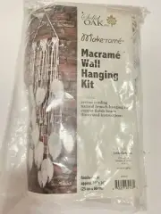 Solid Oak Macrame Wall Hanging Kit-Feathers