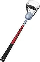 ZHGM Aluminum VR Golf Club Attachment for Oculus Quest 2/ Meta Quest 2, VR Golf Club Handle Accessory with Realistic Rubber Grip& 2 Straps,by (Red)
