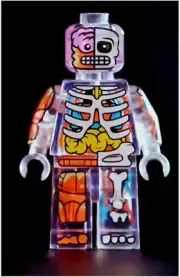 In Hand Citizen Brick - The Visible Man Minifigure - Rare New LEGO Skeleton