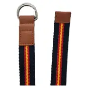 Boys Striped Belt D Ring Navy Red Yellow Wonder Nation M