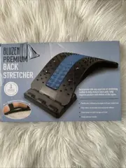 Bluzen Premium Back Stretcher, Increase Flexibility, Reduce Back Pain, 3 Levels