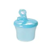 Milk Powder / Food Storage Portable Box with 3 Separate Section for Baby (Blue)
