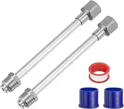 sourcing map 1set 20cm/8" Airless Paint Sprayer Extension Rod & Nozzle Tips Guard Base Set for Airless Spray Painting Gun Tip Extension Pole Rod, Red
