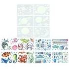4/6pcs Glow in The Dark Themed Wall Stickers Luminous Spaceship Wall CacAO