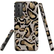 For Samsung Galaxy S22+ Plus Case, Armour Cover, Leopard Pattern