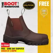 Oliver Work Boots, 45627, Fully Non-Metallic Toe Cap Safety PROSPECTING FRIENDLY