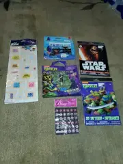 Junk Drawer Toy Lot Disney Sticker And Tattoos Ninja Turtles Star Wars Dory