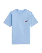 Vineyard Vines Boys' Fishing Whale Short-Sleeve Pocket Tee - Big Kid