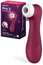 Satisfyer Pro 2 Gen 3 App Compatible 6.25" Vibrating Liquid Air Pulse Clitoral Stimulator