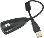 External USB Sound Card Wired Recording Sound Card 7.1 Adapter 5HV2 3D Audio Headset Microphone 3.5mm for Laptop PC Desktop PC