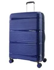 Pierre Cardin Normandy 77cm LARGE Hard Shell Suitcase in Navy