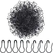 Black Bulb Pins 0.8" Gourd Safety Pins - 1000 Pcs Style Tags Calabash for Home,