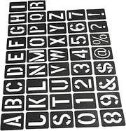 Beatifufu 41pcs Hollow Letter and Stencil Reusable Wall Drawing Templates for Craft Projects Easy to Clean Safe Materials Enhance Creativity and Imagination