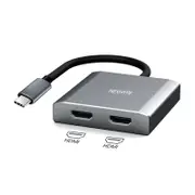 [NB-TC2HD-ADP] NewBee NextHype USB-C to Dual HDMI Adapter Supports Up to 4K Space Grey