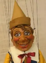 PINOCCHIO - wooden marionette, 22 inches tall, handmade from CZECH REPUBLIC