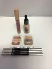 AOA Studio Set : 1 Matte Lipstick 2 Eyeshadow 1 Foundation 3 Brow Pencil New