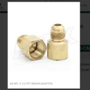 3/8 MFL X 1/2 FPT BRASS ADAPTER # 46-68