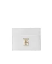 Burberry TB Plaque Card Case One size White