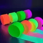 1320Feet Blacklight Party Streamer Decorations 12 Rolls Glow Crepe Paper UV Reac