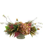 Creative Displays Purple Hydrangea And Pampas Fall Centerpiece