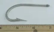 Mustad 7731A 8/0 Forged Needle Eye Sea Demon Hook Made in Norway 10CT