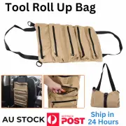 Tool Roll Organizer Tool Roll Up Canvas Bag Tool Large Wrench Big Pouch melb