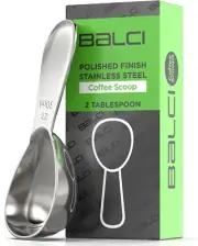 2-Tbsp Stainless Steel Coffee Scoop, Exact Measuring Spoon for Coffee and More