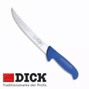 F Dick 21cm 8" Granton Edge Curved Narrow Blade Meat Breaking Butchers Knife