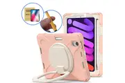 StylePro, package, iPad 10th and 11th gen tough case olus pencil plus screen protector, rose