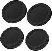 DOITOOL Replacement Lens Cap for Camera 4 Pcs Black Lens Covers Protect Enhance Aesthetics
